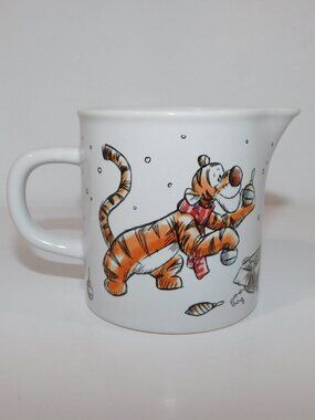 Winnie the Pooh Tigger Eeyore Christmas Winter Theme Ceramic Creamer Jug Zrike